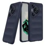 Casotec Back Cover for Huawei P70 5G | Full Camera Protection | Liquid Silicon Case | Flexible Bumper Case for Huawei P70 5G (Dark Blue)