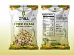 ORILL Fried Gram | Roasted channa Dal | Bengal Gram Dal Roasted Bengal Gram|500gms (Pack of 2)