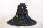 Dvm Spidy Moto Polyresin Home Decor Car Dashboard Lord Shiva In Dhyana Mudra Adiyogi Shiva Idol For Home Decor, Gift & Puja Decorative Showpiece