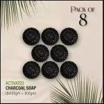 BADAHAIR Natural Handmade Soap Activated Charcoal Bath Soap |90GM | Pack of 6