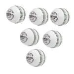 CW Maestro Cricket Balls Pack of 6 Leather Cricket Ball White 4 Piece Leather Cricket Ball