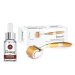 LEEPOSH Derma Roller Titanium Needles Glutabright Serum Glutathione Serum Sterile Safe And Effective Serum For Scar And Blemishes All Skin Whitening Hyaluronic Acid, Vitamin C 100 G