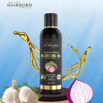 HairHorn onion garlic herbal hair Growth with 11 Natural Oils Hair Oil (100 ml)