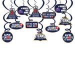 Festiko Team GT Swirls & Cutouts (Set of 12 Pcs), Ipl Theme Swirls Decorations, Cricket Party Props, Ipl Cricket party supplies