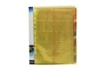 Keny Business Card Folder | Visiting / Name Card Organizer | 10 Cards Size | 800 Pockets with Index & Box | Yellow (760/800B Yellow)