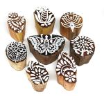 Reniq Wooden Block Stamps Rosewood Stamps Hand Carved Fabric Printing Block