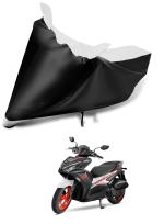 Mockhe Bike Body Cover for Yamaha Aerox , Dustproof UV Protection water resistant Custom Fit Cover-(Black-White )