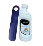 Sheppits Premium Nubuck Suede Shoe Cleaner & Shoe Horn (Navy Blue) Combo | Shoe Care Kit