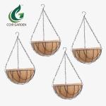 COIR GARDEN -COIR HANGING BASKET /PLANTER 14 INCH -PACK OF 4