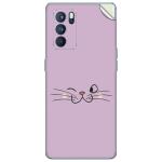 GADGETSWRAP Printed Vinyl Skin Sticker for Oppo Reno 6 Pro - meow-expressions