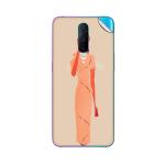 GADGETSWRAP Printed Vinyl Skin Sticker for Oppo R17 Pro- Hand Drawn Woman
