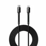 Portronics Konnect X Type C to 8-Pin 27W Fast Charging Cable, Premium TPE Material, Support to all Lightning Devices 1M Length(Black)