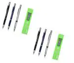 Samvardhan Baile 3Pcs 2.0Mm 2B Mechanical Pencil With 12 Lead Refill (Sharpener In The Cap, 3 Body Colors) Combo Pack Black Mechanical Pencils