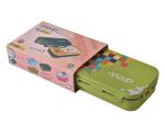 Youp Stainless Steel Aqua Blue Color Kids Lunch Box Yummy - 500 ml(Light Green)