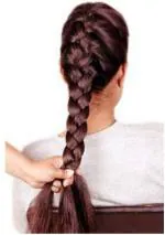 Clixfox Women and Girls Brown Synthetic Nylon Formal Natural Paranda Choti Hair Extension (Pack of 1)