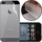 ZmiZc [Pack of 2] Back Transparent Screen Guard Sticker For IPHONE 5S Mobile Skin (White)