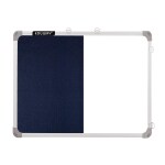 Eduway 2x3 Feet Combination Board (Blue Notice Board & Whiteboard) With 30 Push Pins (White, Blue)