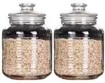 Pure Source India Clear Glass Jars & Containers 2 Kilograms13 X 12 X 23 Cm