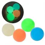 QUALITIO Glow Squishy Stress Balls Fidget Toys Glow in The Dark Ball,(4 pcs)