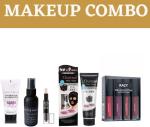RAZY Exclusive Makeup Combo Of Matte Fixer, Base Primer, HD Contour Stick, Charcoal Face Mask & Mini Liquid Lipstick Set (5 Items in the set)