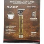 TecHouse Golden trimmer for men and women, Buddha style T shape hair trimming zero gapped adjustable clipper, professional haircut and shave, metal body with cordless rechargeablle (Golden)