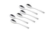 Shapes Silver Stainless Steel Baby Spoons (Pack Of 6)