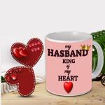 AWANI TRENDS Gift for Hubby | Gift for Love | Gift for Husband |Valentine Day New Year Gift anniversary and Birthday Gift| Combo Pack Printed Coffee Mug +Greeting Card 37