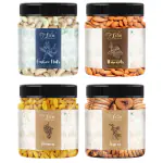 Lila Dry Fruits Combo (100 Gms x 4) Jar pack | Premium DryFruits Cashew Almond Fig Raisin | Daily Snacks for Healthy Diet | Rich in Protiens Minerals | Nutritious & Delicious Kaju Badam Anjeer Kishmis