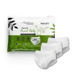 CareDone Disposable White Period Panties for Sanitary Protection for Women, Day and Overnight Panties for Regular Flow Up to 12 Hours Protection, Sanitary Pads Pant Style. (M, 3)