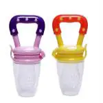 Manan Shopee Kids Yellow Silicone Baby Food Fruit Nibbler (Pack Of 2)