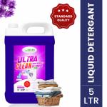 AELIN Laundry Liquid Detergent For Washing Machine 5 Litre-Garments Fabric Care Liquid Gel Can- Stain Removal-Front Load Liquid Detergent-Top Load Liquid Detergent-Washing Machine Liquid Top Load-Washing Machine Liquid (Pack Of 2)