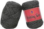 Simi Enterprise Wrosted Grey Acrylic Hand Knitting Wool, Art Craft Soft Fingering Crochet Hook Yarn, Needle Knitting Yarn Thread Dyed-Eb Art-Ahj, 100 G