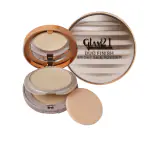 Glam21 Duo Finish Bright Skin Compact Powder with Smooth Satin Texture Matte Finish-Light Linen