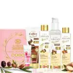 Lord's Homeopathic Laboratory Private Limited Natures Natural Retreat Argan shampoo+Argan conditioner+Argan oil+coffee face wash + rose Lip blam