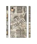 Casotec Travel Design 3D Printed Hard Back Case Cover for Sony Xperia XA1
