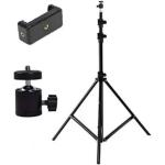Gentle e Kart 2.1m Light Stand Tripod with Phone holder and 360 Degree Ball head Tripod