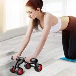 ShopiMoz 4 Wheel Upgraded Ab Wheel Roller For Six Pack Abs Workout At Home Exerciser
