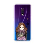 Emble Designer Clear Tranperant Silicone Case For Realme X -Design A17 ( TPU | Soft , Realme X | Multicolor )