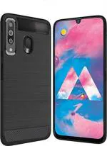 Zapcase Black Rubber Back Cover For Samsung Galaxy M30 19.5 x 13.5 x 2 cm