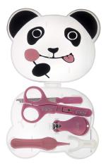 U-Grow Pink Panda Manicure Set (Nail Clipper, Scissors & Delicate File) For Newborn