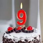 Zyozique Solid Birthday Number Candle