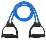 Whinsy Fitness Double Toning Resistance Tube Pull Rope Elastic Rubber Exercise Band For Stretching, Workout, Home Gym & Toning With Heavy Quality Grip D Shaped Handles For Unisex