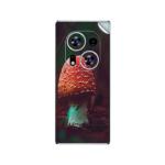 GADGETSWRAP Printed Vinyl Skin Sticker for Tecno Phantom X2 - poisonous red mushroom macro