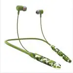 SPN Dank Neckband with IPx4, water resistance, 16Hrs Battery, Bluetooth v5.0, Multi point connection (Green) with 1 year warranty