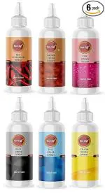 Red Cliff Premium Edible Colour Spray | Cake Decorating Spray Colour for Cakes, Cookies, Cupcakes Or Any Consumable for A Dazzling Effect | Combo Pack Of 6 | (Edible Spray Combo | 100gx6 |)