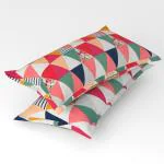 Gharsaaz Multicolor Printed Polycotton Pillow Covers Set of 2