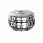 Mili Mercury Stainless Steel Food Storage Canister l Container l Storage Box l Betha Dabba l grocery Box - Casino Deep (600-1250 ml, Laser Finish,2 Piece)