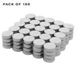 ZURU BUNCH 100 Pcs Wax Tealight Candle Set for Home Decoration, Diwali, Wedding, Living Room, White Paraffin Wax Unscented Celebration People Tea Light Candles
