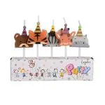 My Party Suppliers Animal Themed Kids Birthday Party Candles (pack of 5)