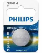 CARBON PHILIPS Blue Button Cell Battery (Pack of 2)